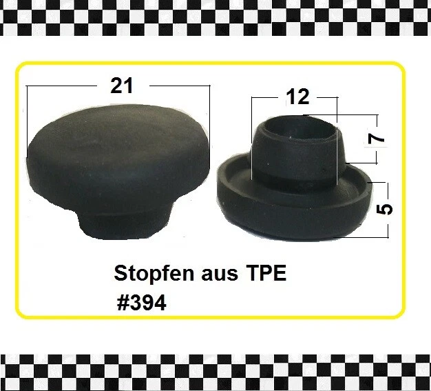 10x Gummistopfen 40mm Wasserdicht - Für Auto Unterboden Und Karosserie