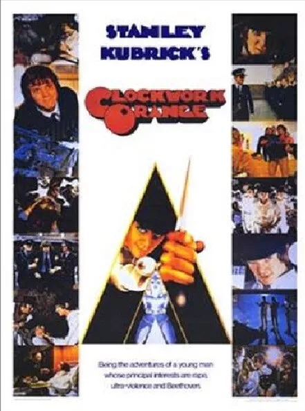 CLOCKWORK ORANGE Published Paper Printed Movie Art Poster 24x36 in KUBRICK