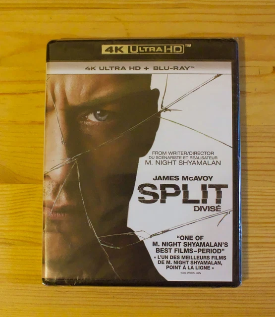 SPLIT 4K UHD Blu-ray M. Night Shyamalan James McAvoy Anya Taylor-Joy ...