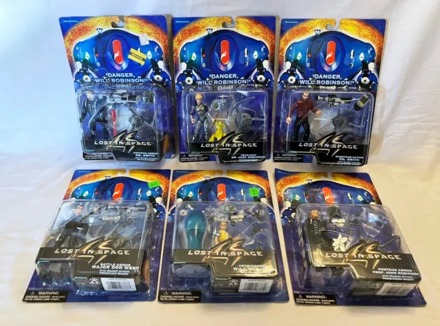 Lost In Space Complete Sealed 1997 Set Of 6 Action Figures By TrendMasters