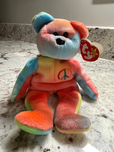 ARC-EN-CIEL TY BEANIE Baby 1996 Peace the Bear EUR 23,33 - PicClick FR