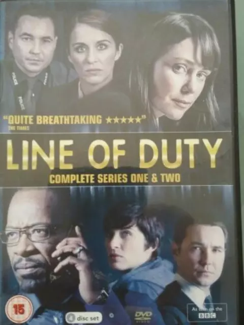 LINE OF DUTY SERIES 1 & 2 Martin Compston 2017 DVD Top-quality Free UK shipping