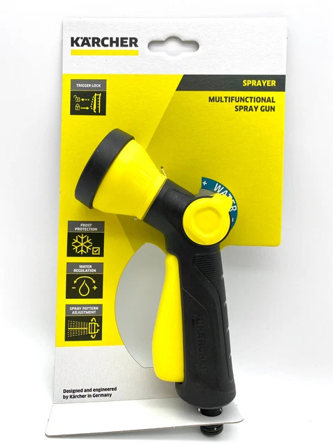 Kärcher Multifunktions-Spritzpistole Handbrause Garten Düse Spray Gun 3 Strahl