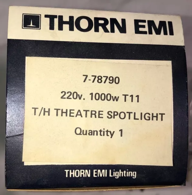 Vintage Thorn EMI Fotolampen x6 1000w T11 220v Made in UK 2