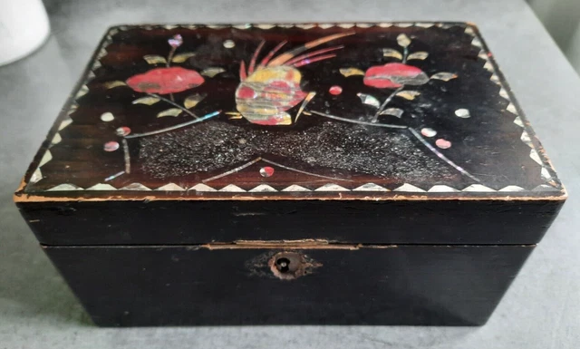 ANCIENNE BOITE A Bijoux En Bois EUR 4,00 - PicClick FR