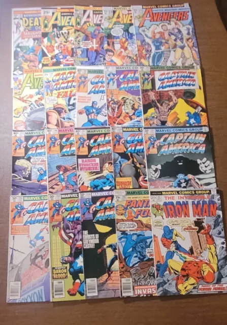 Huge 50 issue Marvel Comics SA-CA reader lot! Captain America, Warlock, Avengers
