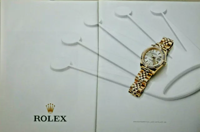 Publicité De Presse Montre Rolex Oyster Perpetual Lady-Datejust 28