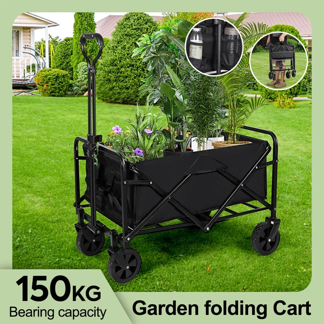 200KG Heavy Duty Garden Camping Beach Cart  Festival Trolley Wagon Cart Foldable