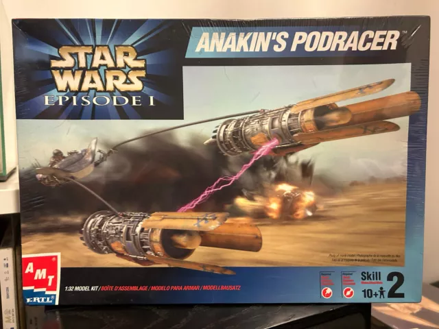 AMT ERTL Star Wars Episodio 1 Anakins Podracer 1:32 Kit modello sigillato