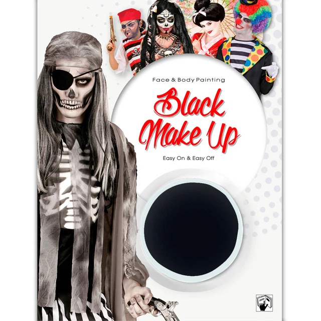 Nero Halloween Make Up Nero Trucco Impermeabile Trucco Spirito Carnevale