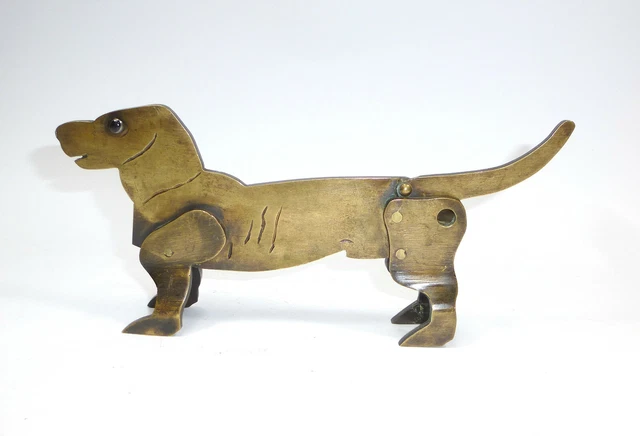 Cortador de Cigarros Dackel Perro Salchicha Bronce B-01