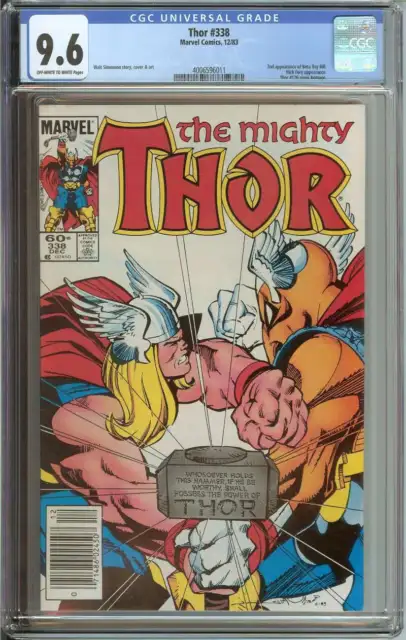Thor #338 Cgc 9.6 Ow/Wh Pages // 2Nd Appearance Of Beta Ray Bill Newsstand Ed