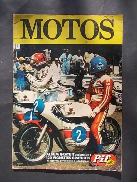 PANINI PIF GADGET album collecteur vignettes MOTOS 1974 2 roues QUASI COMPLET !