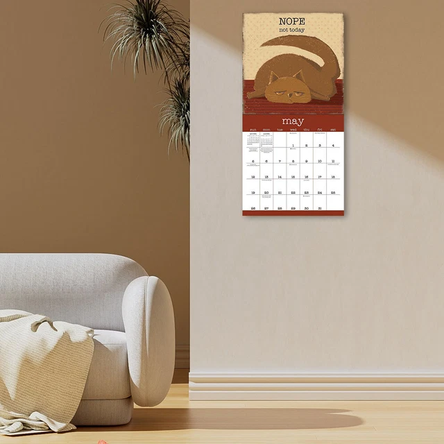 A YEAR OF Snarky Cats 2024 Wall Calendar 12 Monthly Wall Hanging