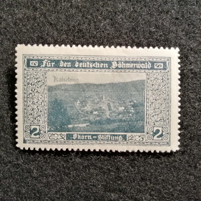 Deutsches Reich  Deutsche Lokalausgabe - Vignette, Für den Böhmerwald        2.)