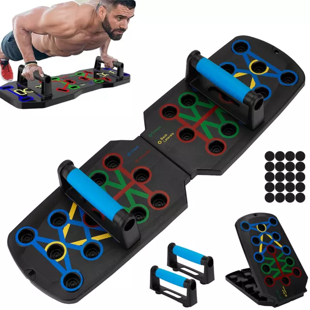 28 in 1 Push Up Rack Board System Fitness Workout Train Gym Exercise Stands-Gift