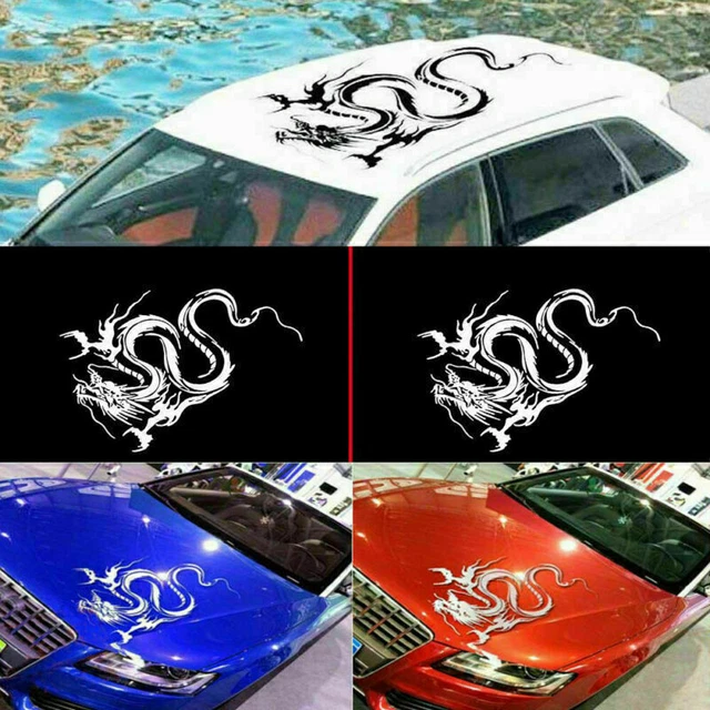 Syiling Sticker CAR HOOD CHINESE Dragon Styling Sticker Graphic Wrap For Auto Trunk ...