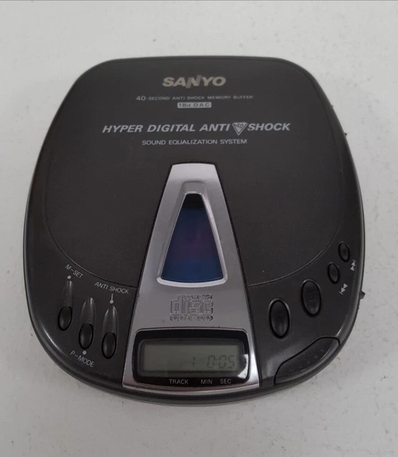 SANYO CDP-900 PORTABLE CD Player with Hyper Digital Anti Shock, Tested ...