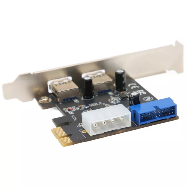 Carte 'extension Pcie Vers USB3.0 2 Ports De Transfert Stable