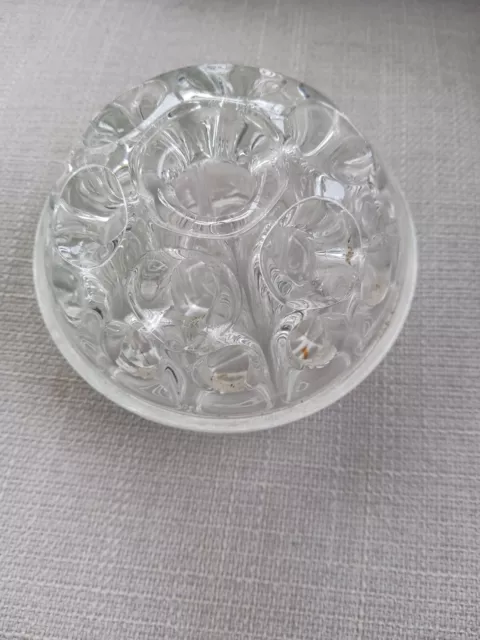 Vintage 19 Hole Glass Frog Flower Decorations