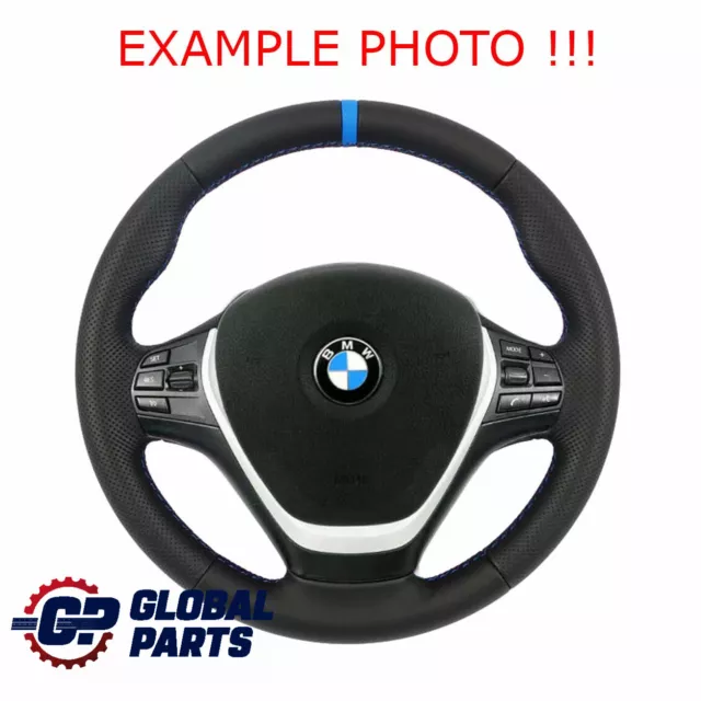 BMW F20 F21 F22 F30 F31 F32 F36 Nuova Pelle Nera Sport Volante M-Tricolori