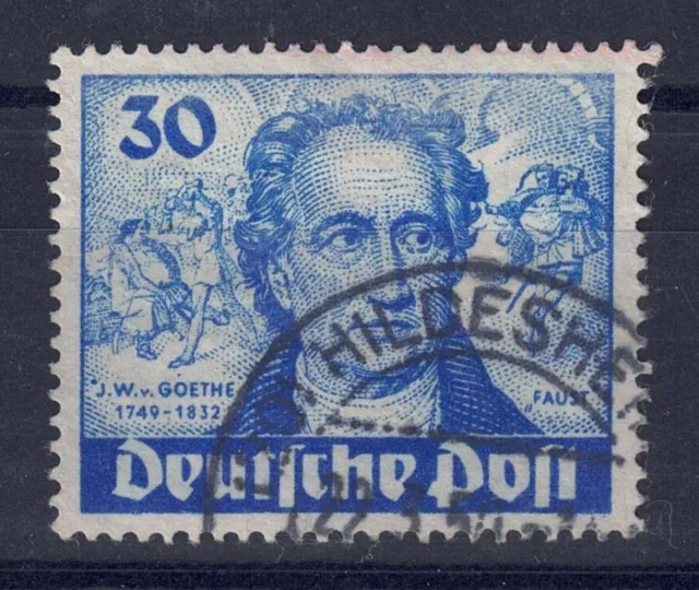 Berlin Plattenfehler Goethe Nr. 63 I gestempelt. Mi. 120 EUR.