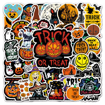 "Halloween" 50pcs Scrapbooking Home Deco Car Stickers Cute Cool Luggage Decals