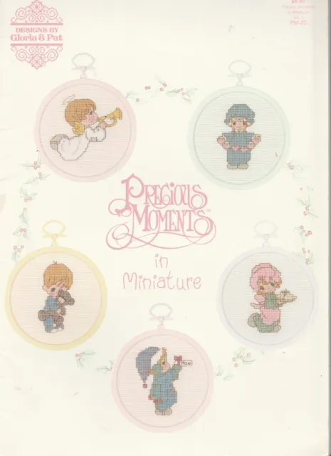 Precious Moments Christmas In Miniature Cross Stitch Charts Book Gloria & Pat