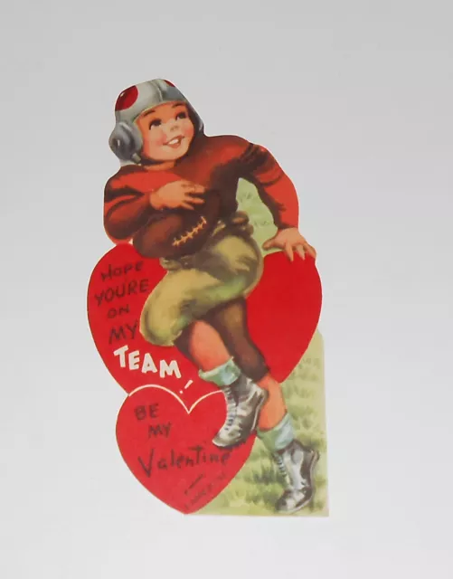 Valentine Valentines Valentine's Day Vintage 1940's USA A-Meri-Card Cards  CUTE ! 