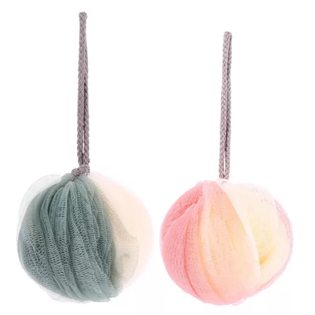 2 Pcs Badeblume Sport Bad, Dusche, Luffa Dusch-Puff Duschschwamm