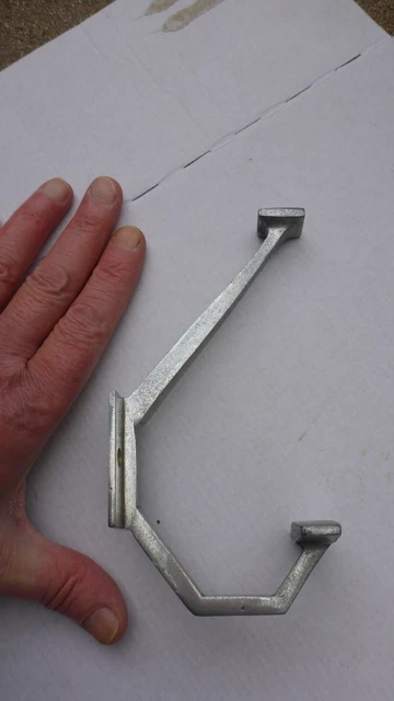Old large art deco chrome DOOR HANGER HOOK coat