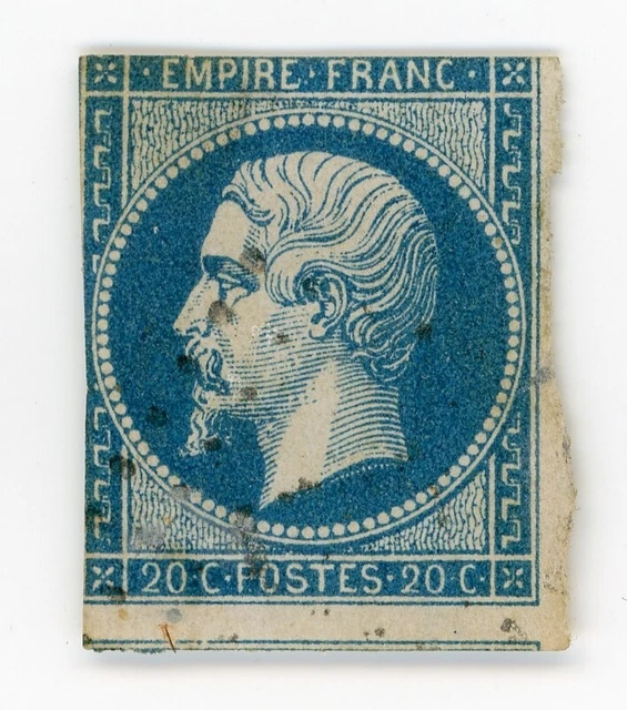 Timbre Suisse N°14a Oblitéré - Variété RAYON I - Couleur BLEU CLAIR - Philatélie