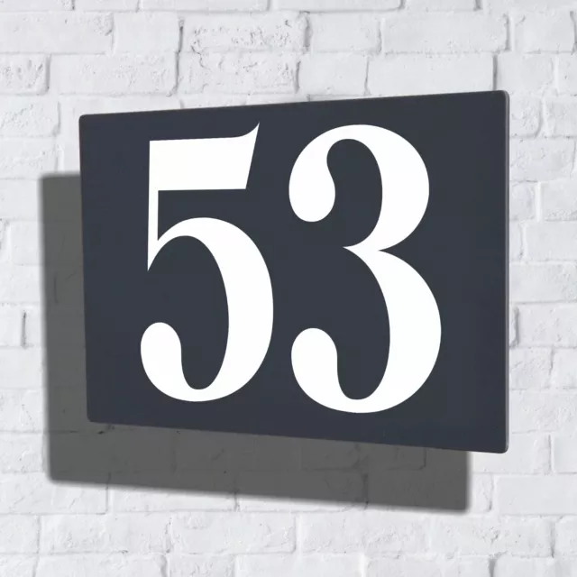 Modern Acrylic House Numbers Sign | Custom House Number Plaque | Floating Sign