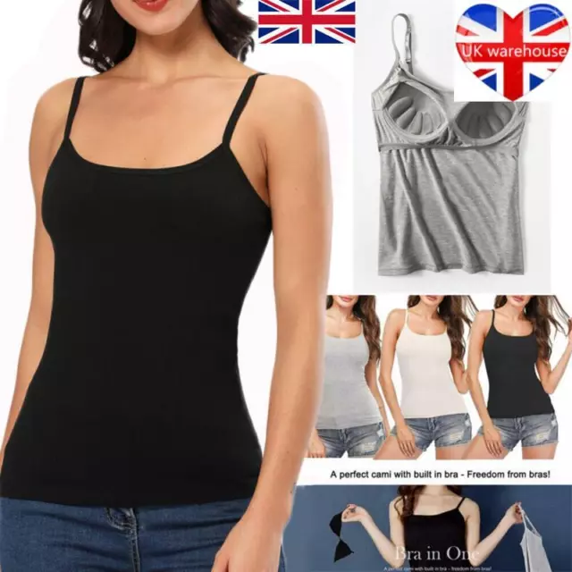 Camisole With Built In Bra Uk FOR SALE! - PicClick UK