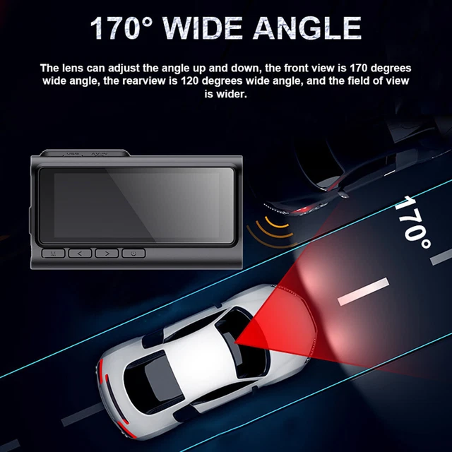 3.2in Car Camcorder Built in Wifi Driving Recorder Vehicle Black Box Fit for Car