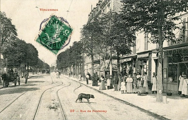 CPA 94 VINCENNES RUE DE FONTENAY (cpa animée)