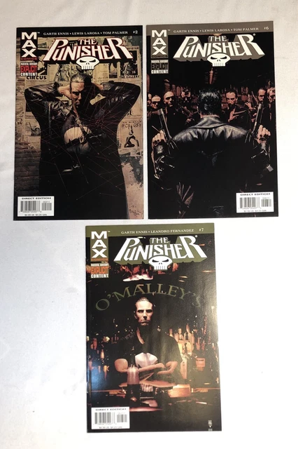 Punisher Max Comics 2 6 7 8 & 10 (2005, Marvel) Lot of 5 VFNM FREE SHIPPING