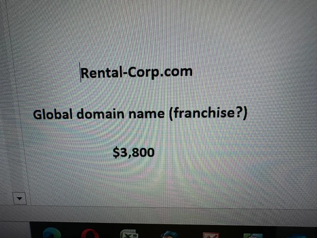 Rental-Corp.com - descriptive global domain name (franchise?). $3,610