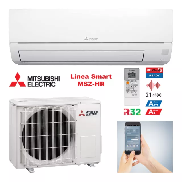 Mitsubishi MSZ-HR25VF condizionatore climatizzatore inverter R32 A++ 9000 BTU