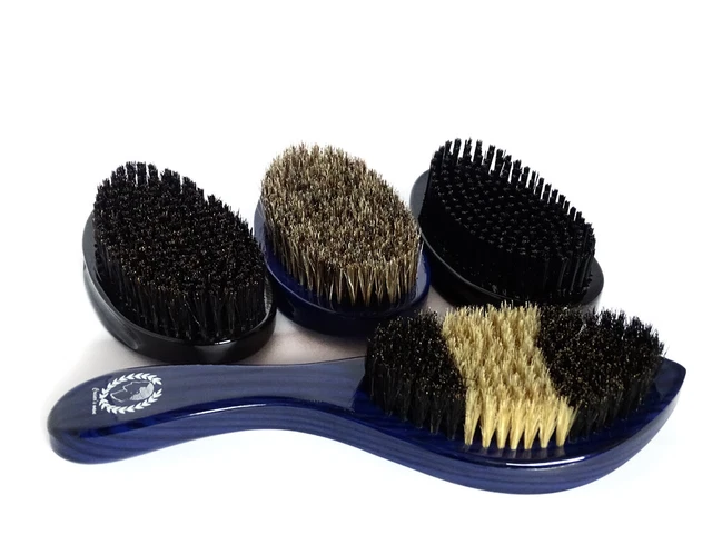 360 720 WAVE brush reinforced nylon boar bristle medium hard ...