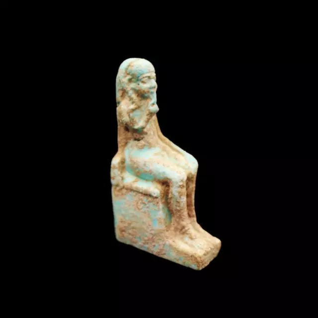 RARE UNIQUE Antique Stone/Faience Amulet Figurine of Ancient Egyptian