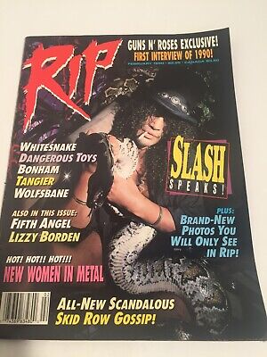 RIP Mag. Skid Row/GnR/Bonham/Def Leppard/Women in Metal Feb. 1990 (E19)