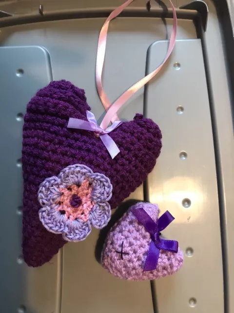 Deodoranti profumate lavanda all'uncinetto a mano/armadio viola