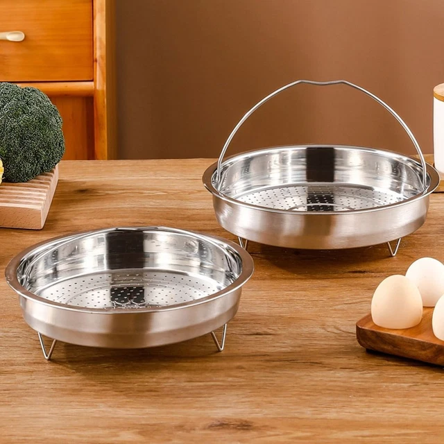 UXCELL Griglia Per Pentola A Vapore In Acciaio Inox - 25,4 Cm Con 3 Gambe Staccabili - Accessorio Cucina