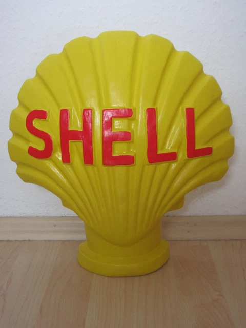 SHELL Muschel Werbeaufsteller Aral Esso BP Castrol Jet Zapfsäule Deko Tankstelle
