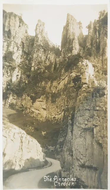 The Pinnacles Cheddar Somerset Real Photo Postcard