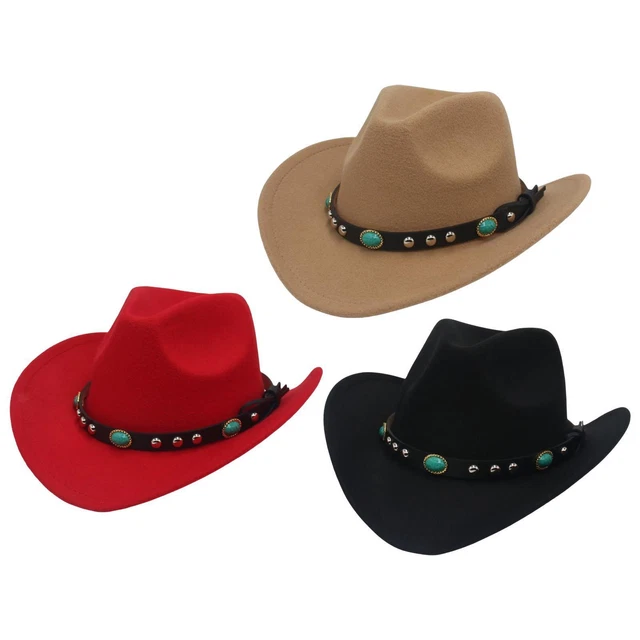 Cappello da cowboy occidentale da donna da uomo Cappello da visiera parasole a