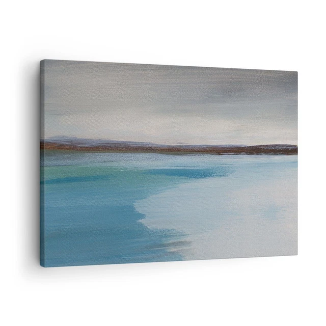 Quadro Su Tela – Paesaggio Naturale Con Vista Mare E Spiaggia – Poster D'arte Da Parete – Non Incorniciato