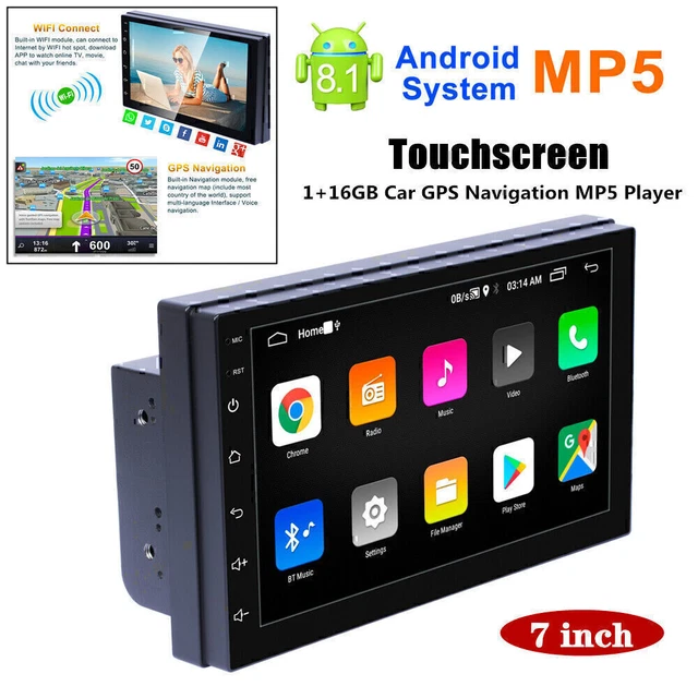 7'' Touch Screen GPS Navigation USB Radio Stereo FM MP5 Player for IOS/Android