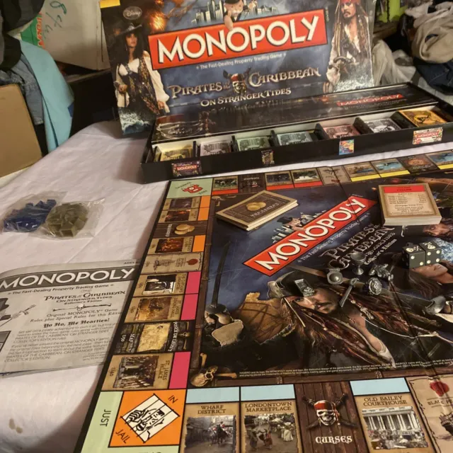 Pirates of the Caribbean Monopoly On Stranger Tides Collector Ed Disney Complete